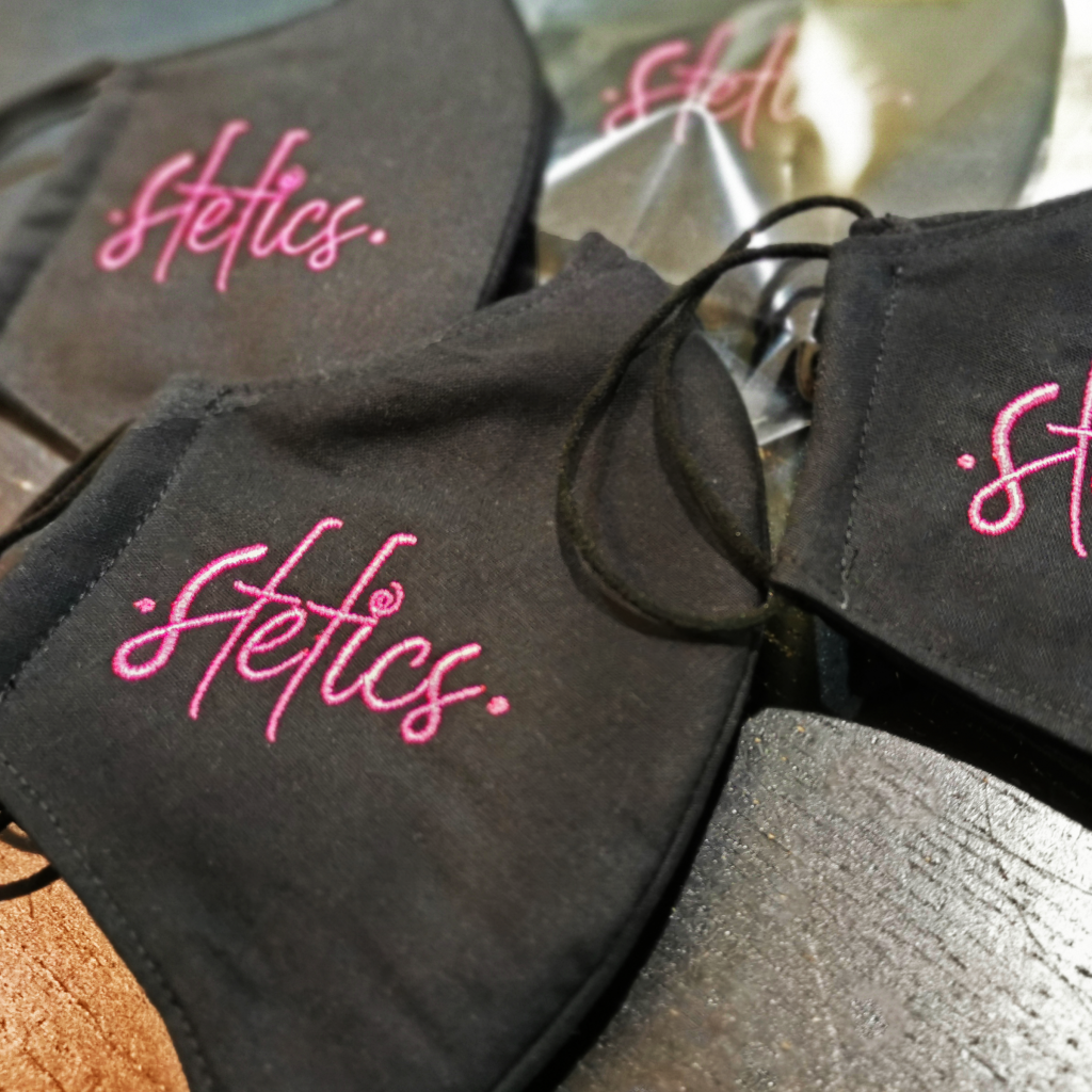 mascarillas bordadas