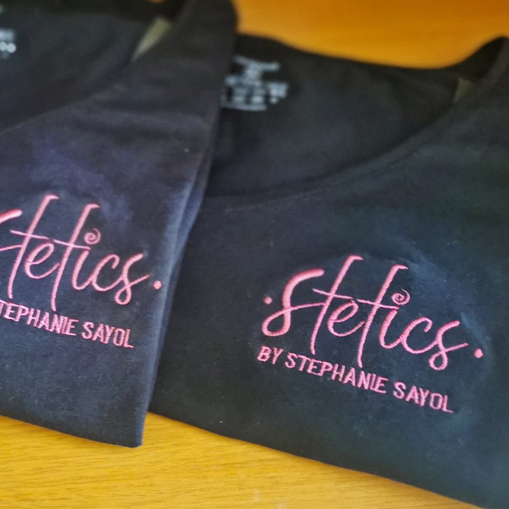 bordado camiseta estetica